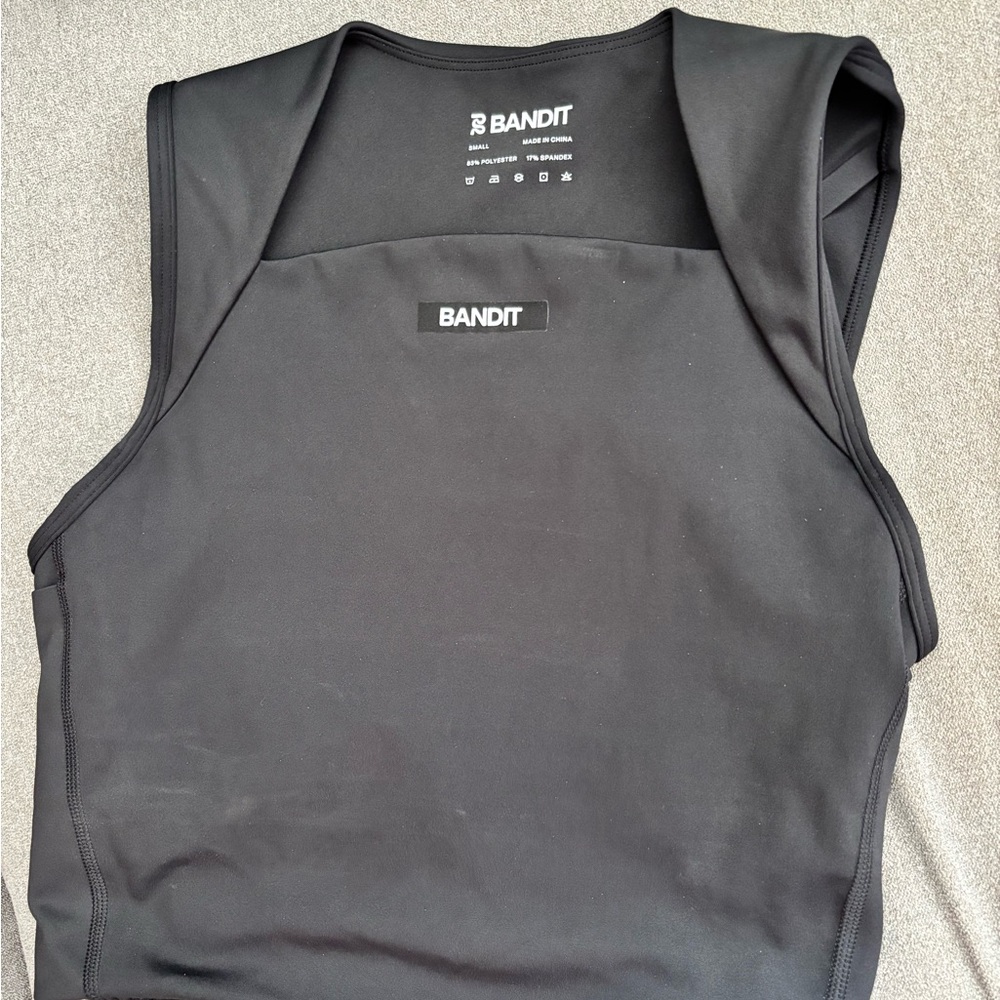 Bandit Black Running Top